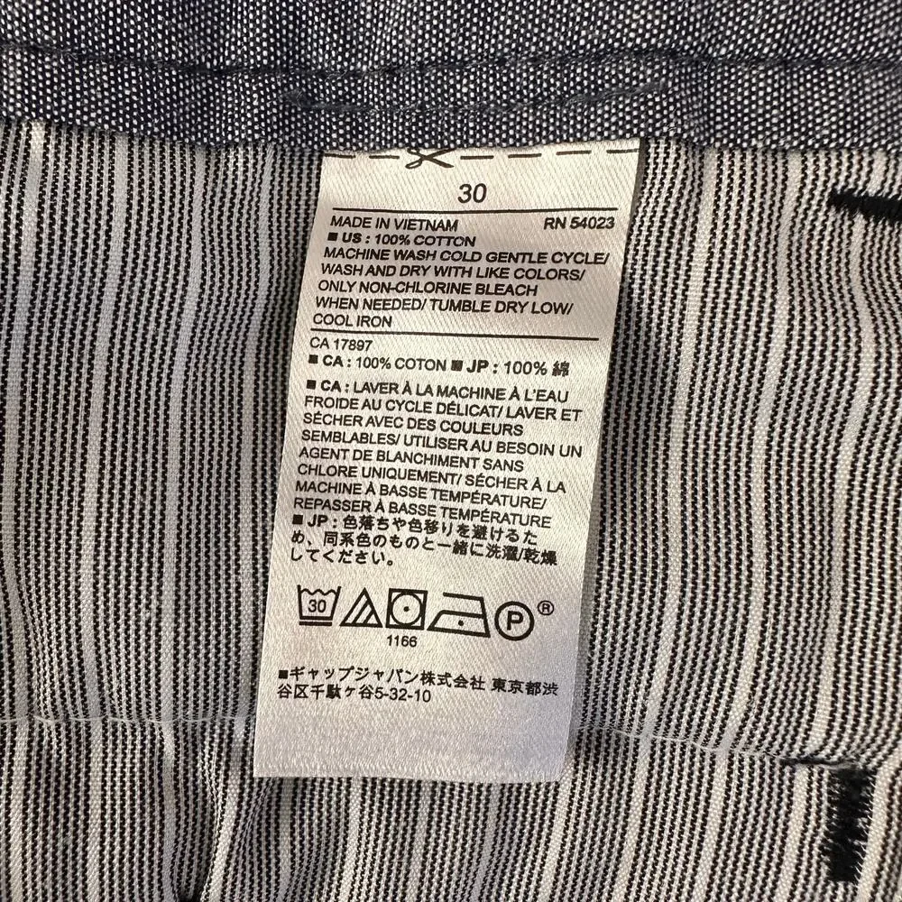 Banana Republic Mens size 30 Aiden Club Shorts Blue Geometric Cotton Preppy